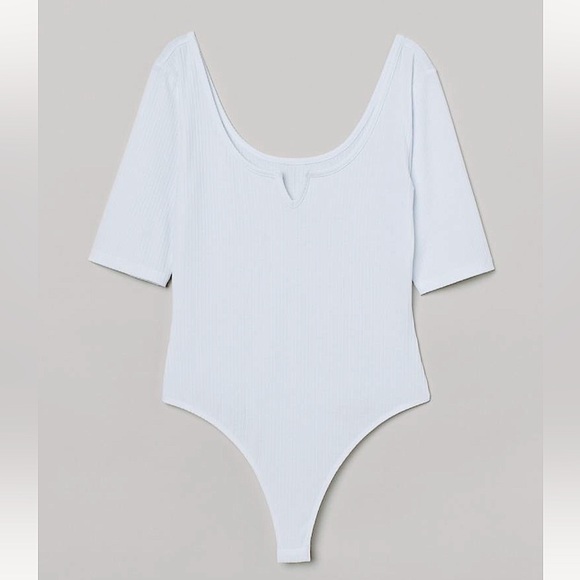 H&M Ribbed V-Neck Bodysuit - Picture 2 of 11
